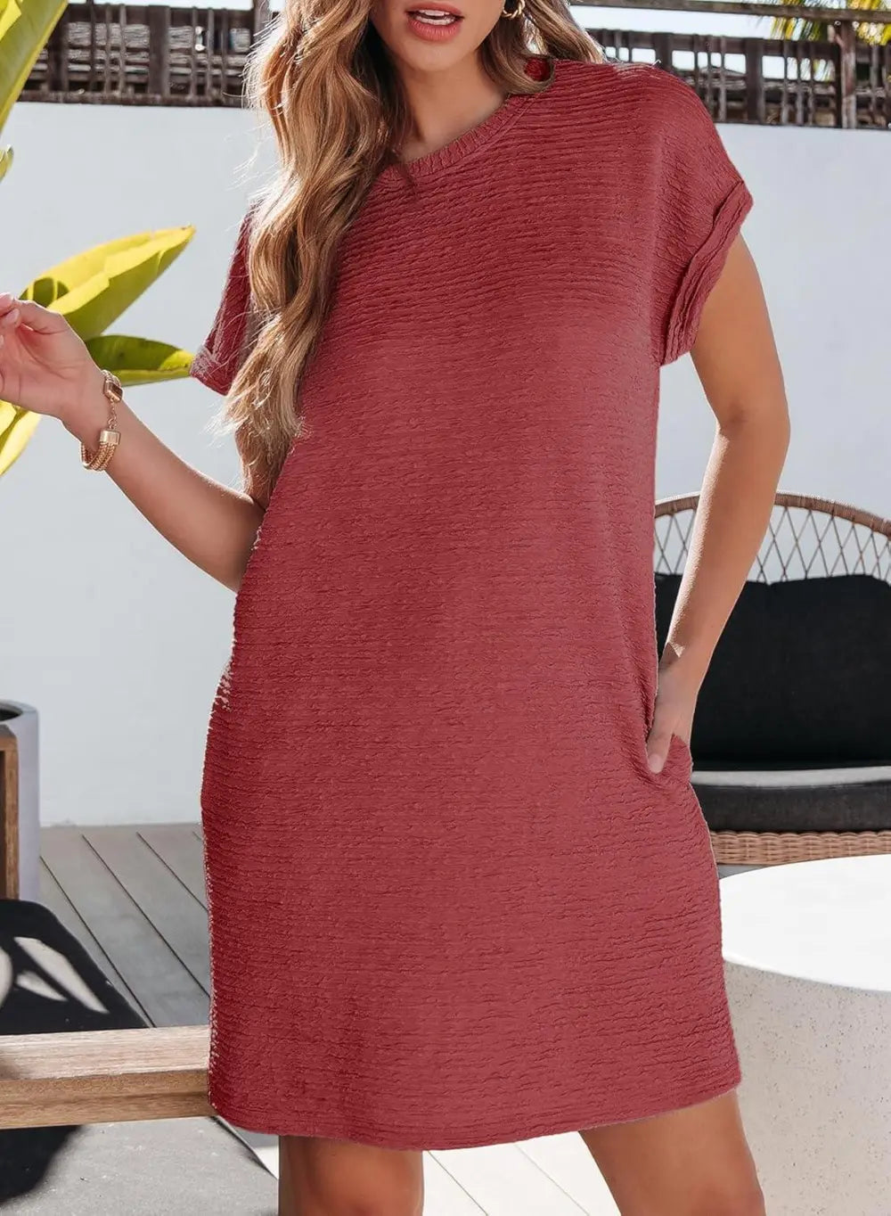 EVALESS Womens Summer Dresses Fashion 2025 Short Sleeve Spring Mini Dress Casual Beach Vacation Clothes Dresses