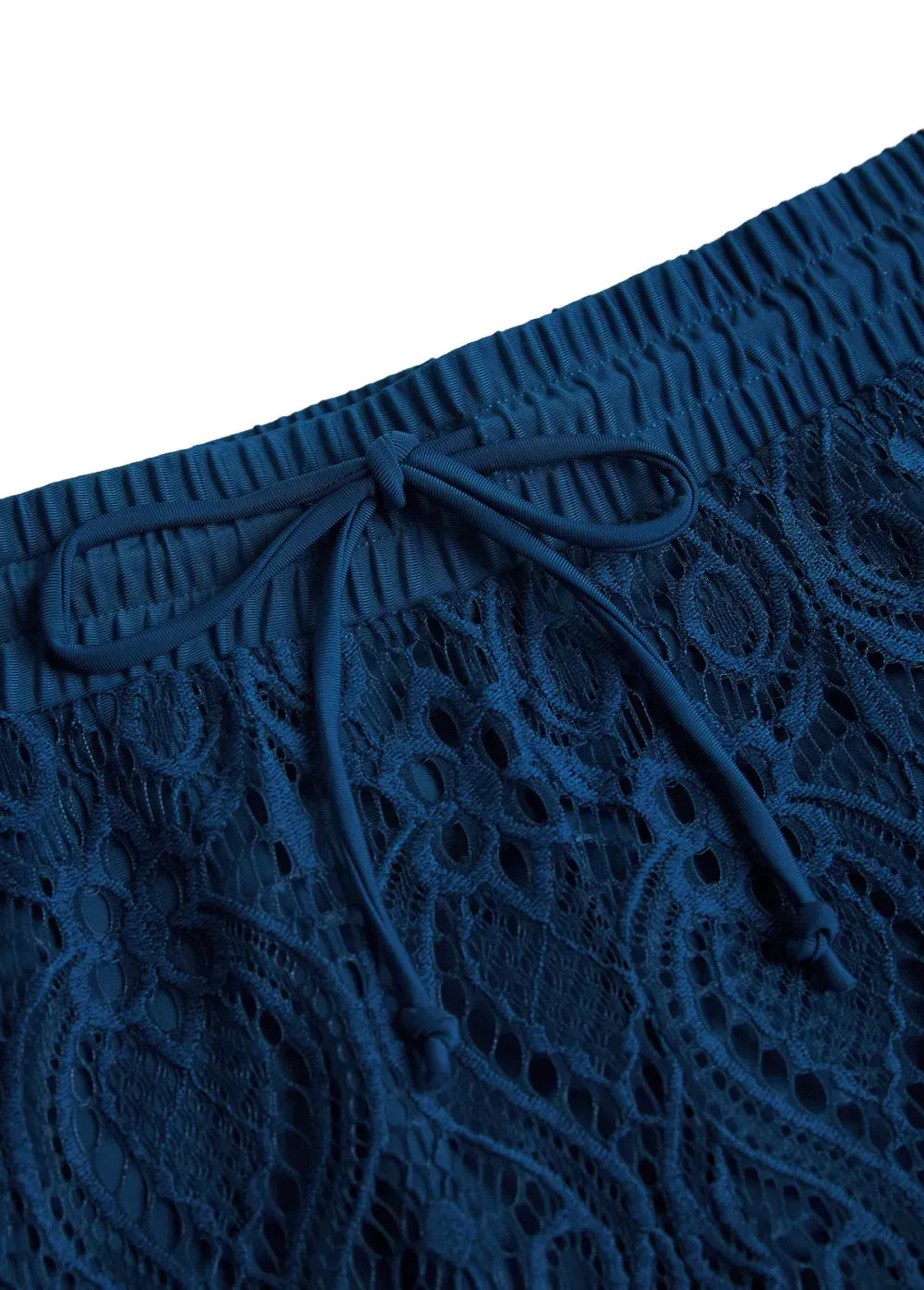 Surplice Peacock Blue Lace Bikini Set