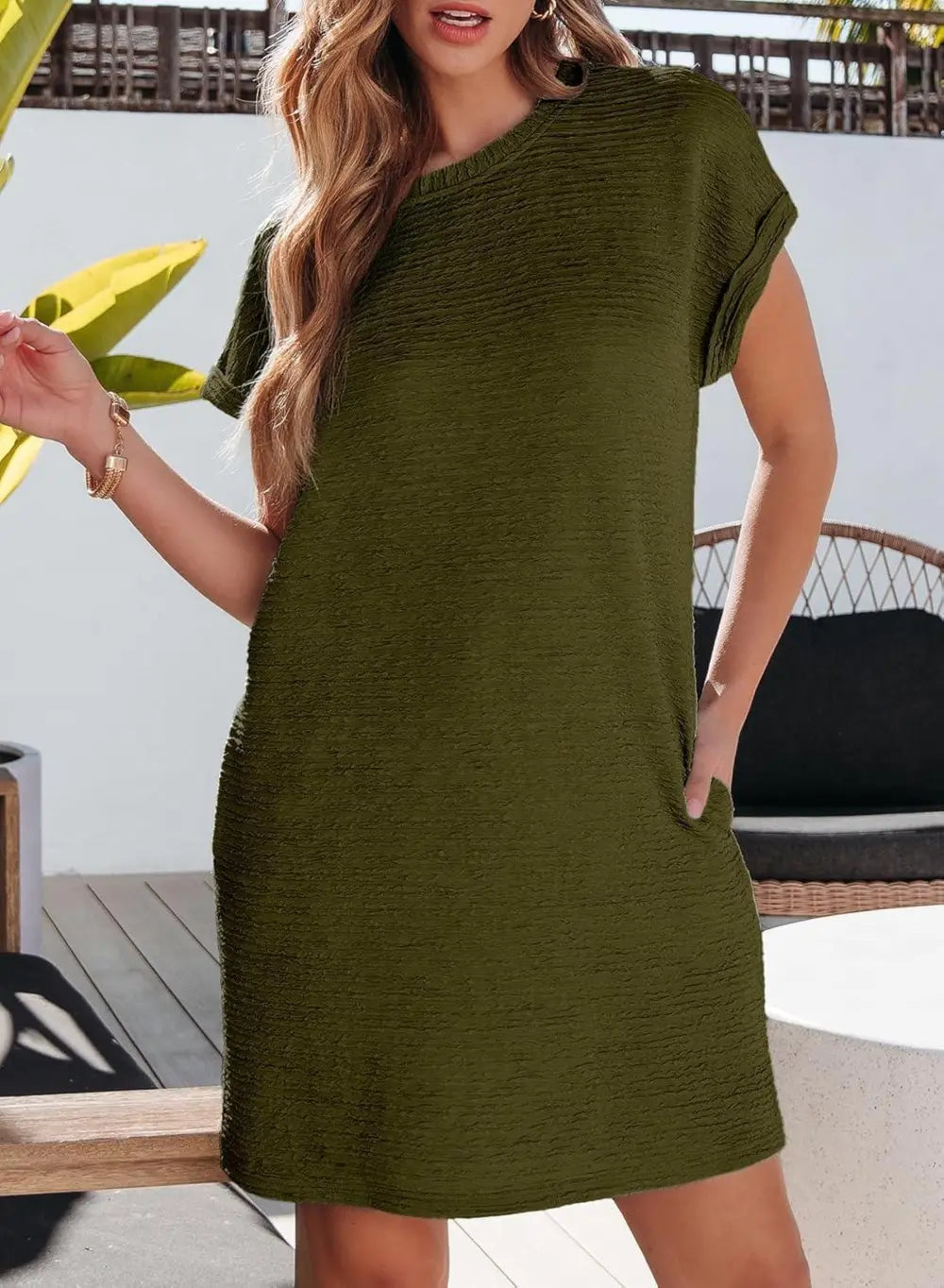 EVALESS Womens Summer Dresses Fashion 2025 Short Sleeve Spring Mini Dress Casual Beach Vacation Clothes Dresses