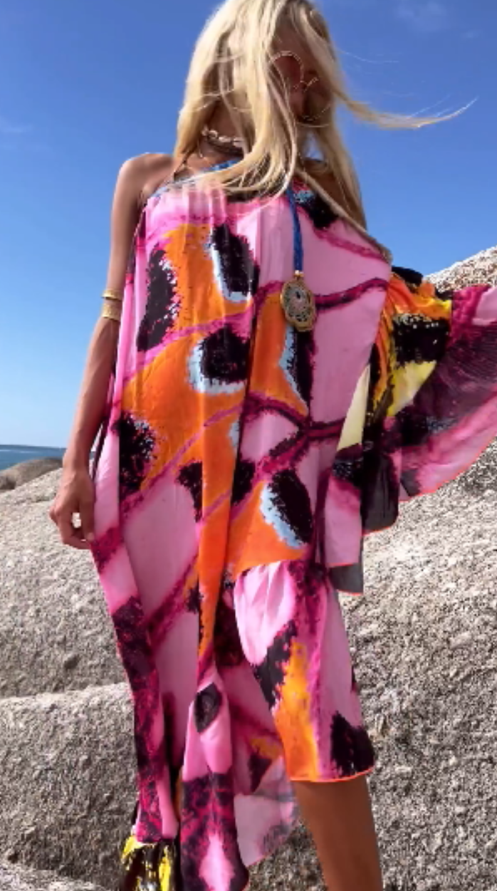 Bohemian Vacation Printed Kaftan e9a0