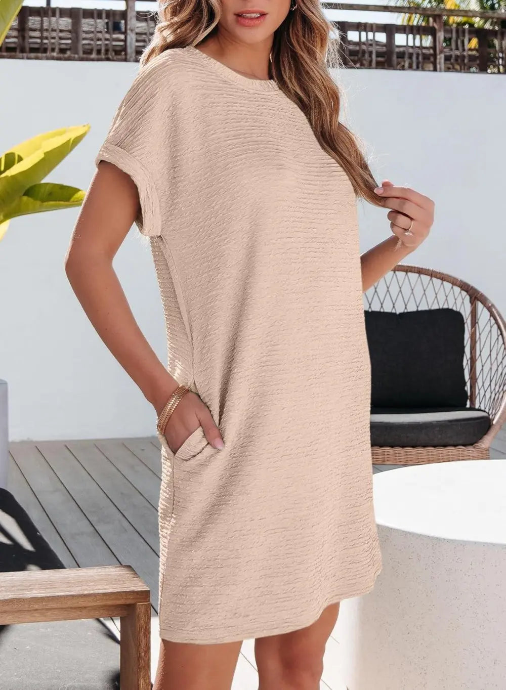 EVALESS Womens Summer Dresses Fashion 2025 Short Sleeve Spring Mini Dress Casual Beach Vacation Clothes Dresses