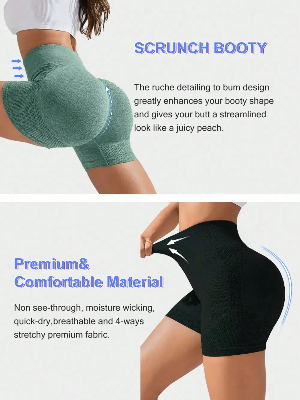 4pcs Seamless High Waist Shaping Shorts, Butt Lifting Close Fitted Fitness Biker Shorts,Soft And Comfort, Women's Underwear & Shapewear