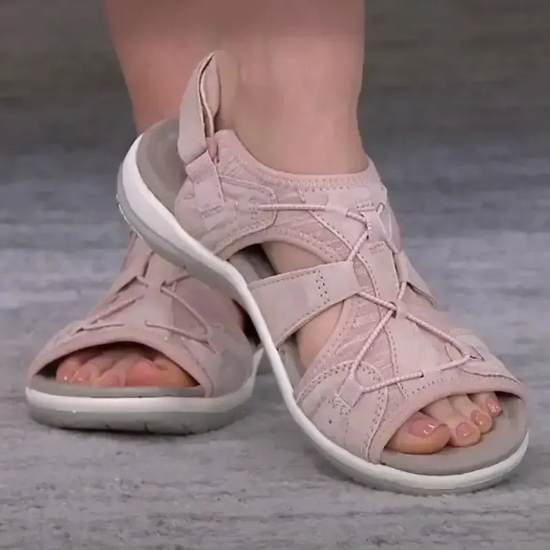 Ladies Sandals New Fashion Pure Color Casual  Sandals