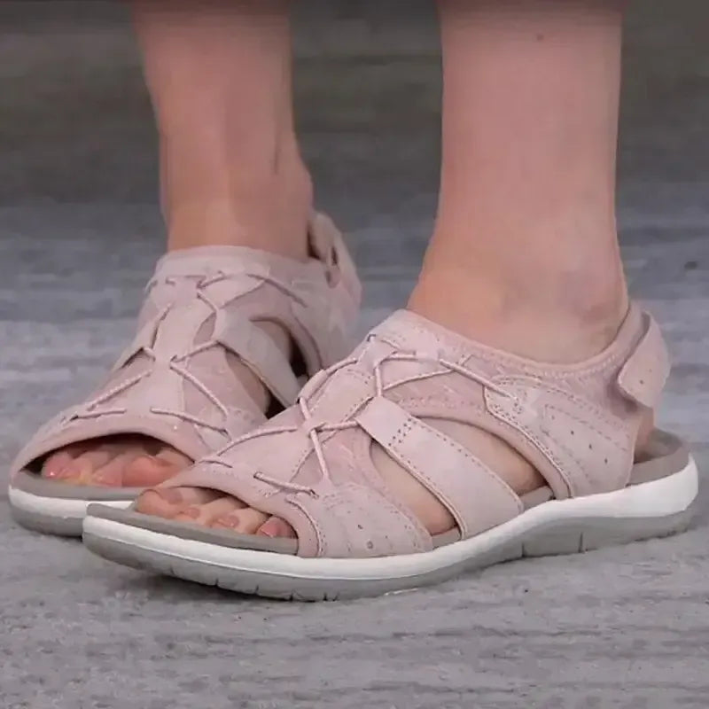 Ladies Sandals New Fashion Pure Color Casual  Sandals