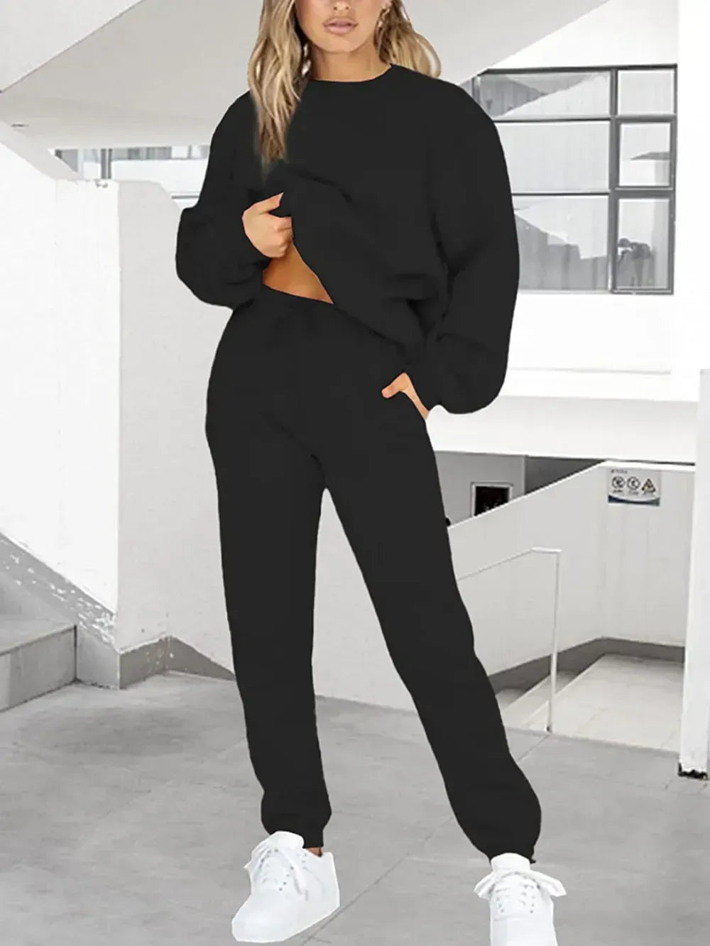 Sweatsuits for Women Set 2 Piece Jogging Suit Long Sleeve Pullover Sweatshirts Sweatpants Tracksuit Casual Outfits