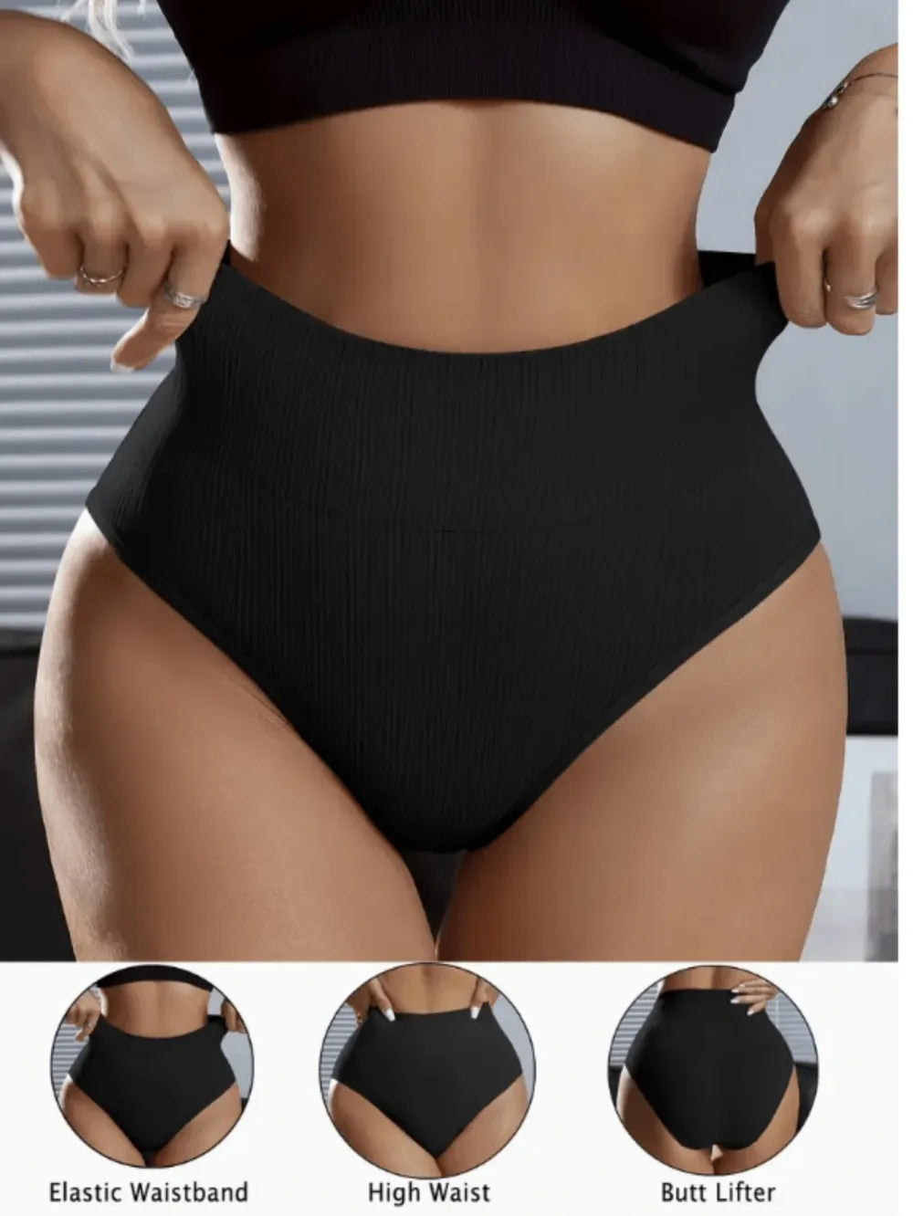 4pcs Women Shorts/Briefs, Solid Color, Mid/High Waist, Comfortable, Slimming, Tummy Control, Women Body Shaper, Panty