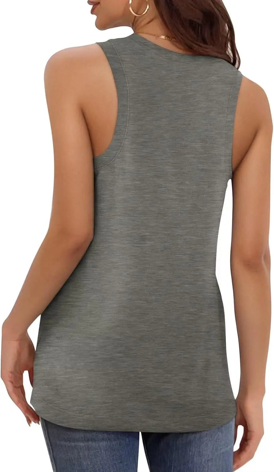 KKJ 3 Pack Womens Tank Tops Summer Beach Vacation Outfits V Neck Loose Sleeveless Blouses Casual Shirt Spring Fashion Clothes