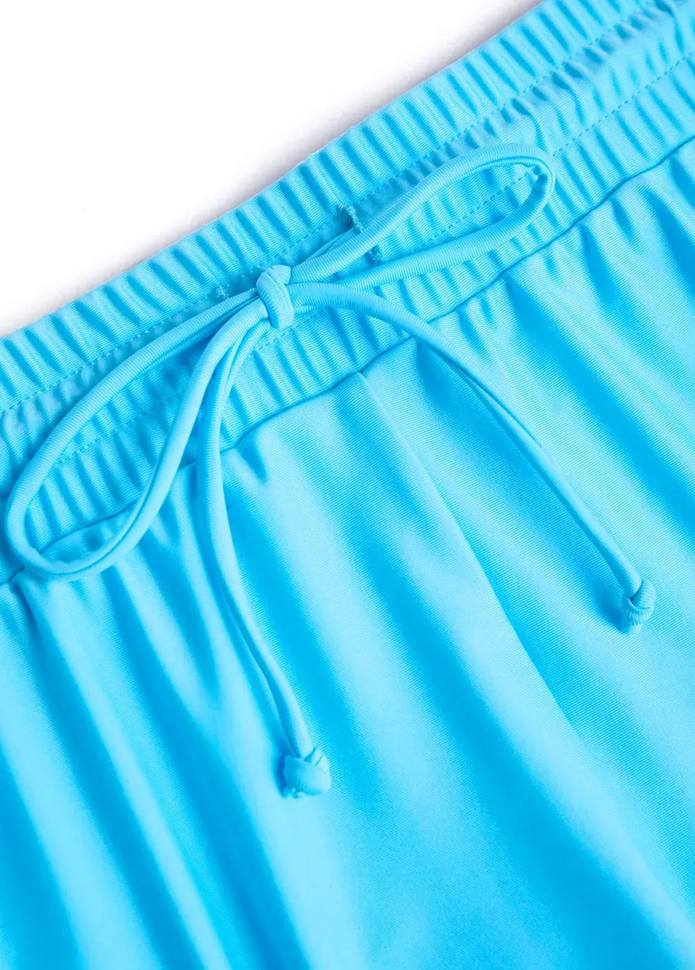 Tie Marine Life Print Cyan Tankini Set