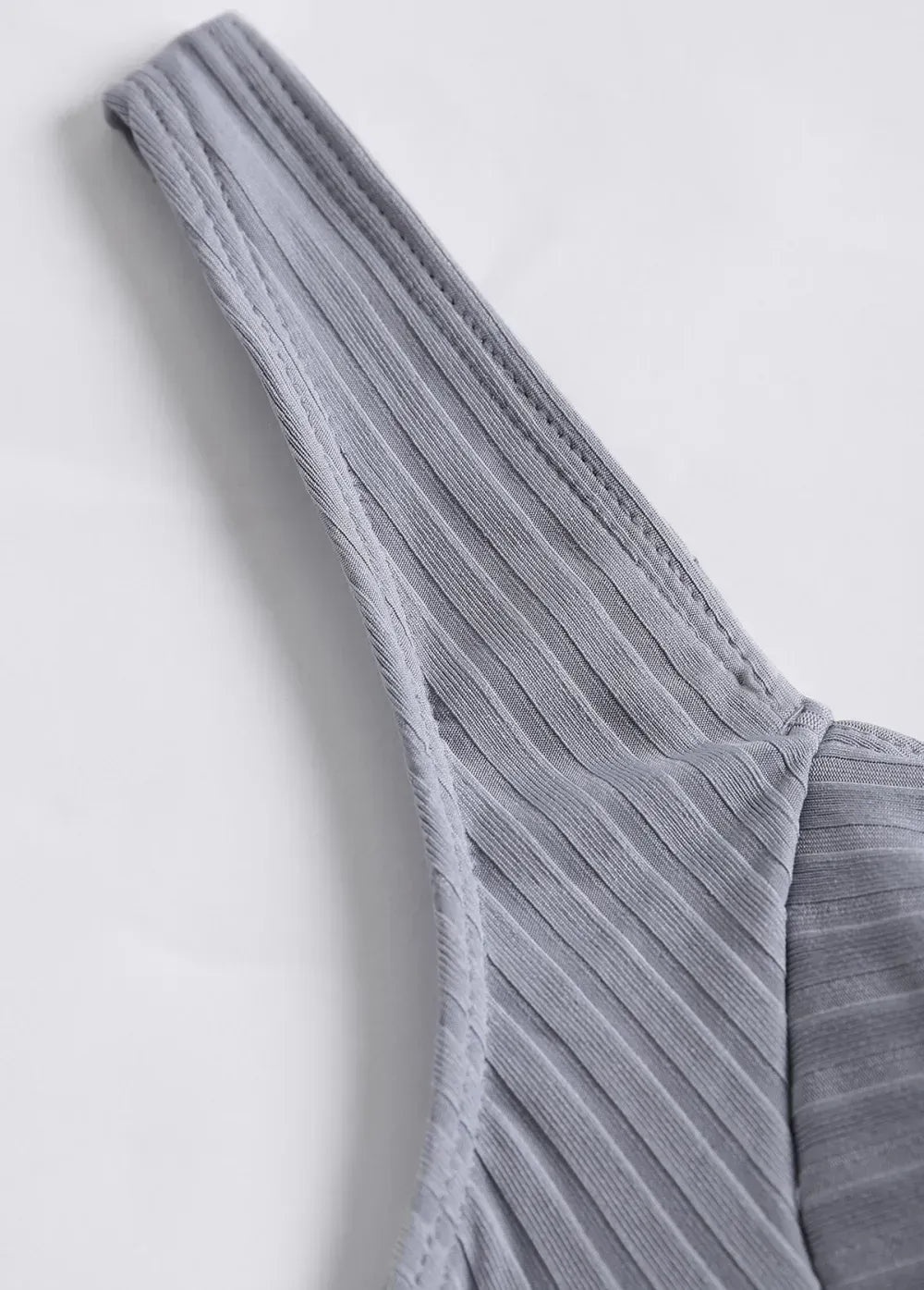 Patchwork Tribal Print Grey Tankini Set
