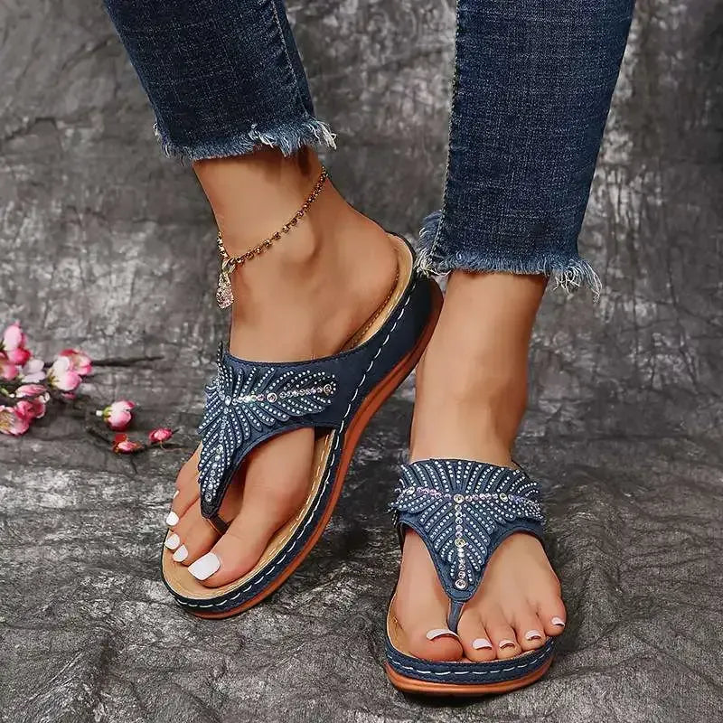 Classic Leather Orthopedic Flip-flop Sandals(⚡Clearance Sale)