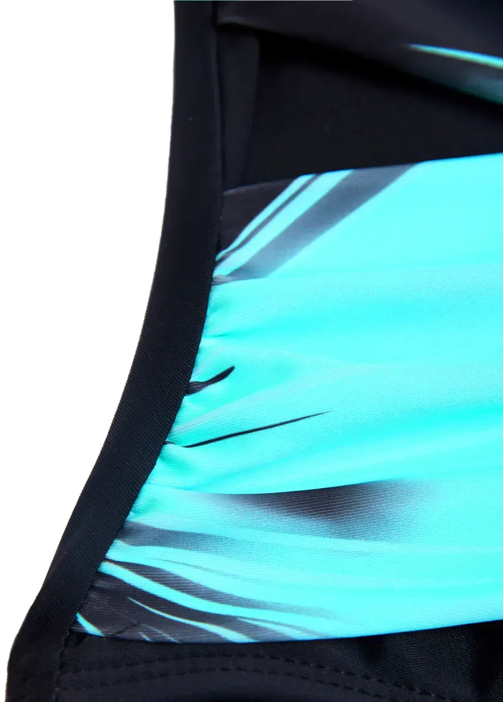 Criss Cross Ombre Cyan One Piece Swimwear