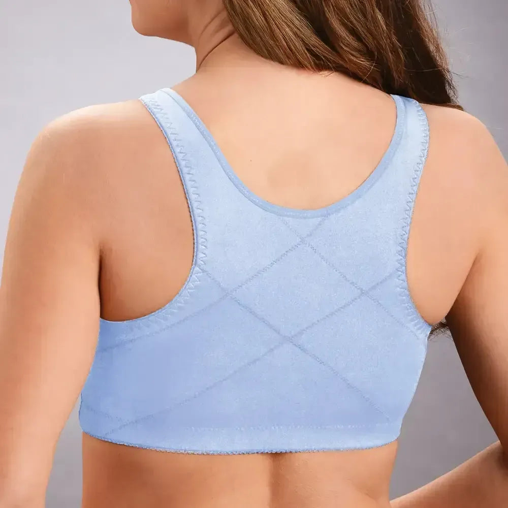Front hooks, stretch-lace, super-lift, and posture correction �C ALL IN ONE BRA!