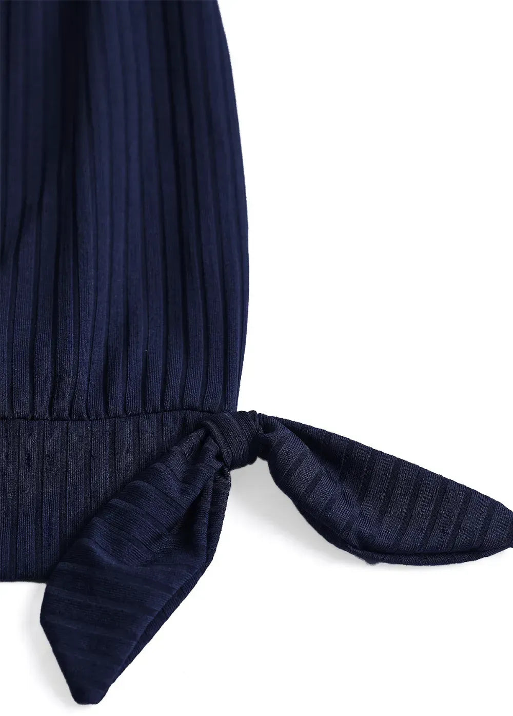 Bowknot Geometric Print Navy Tankini Set