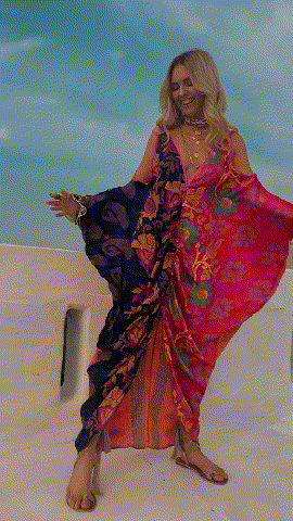 Bohemian Vacation Printed Kaftan 8bf1