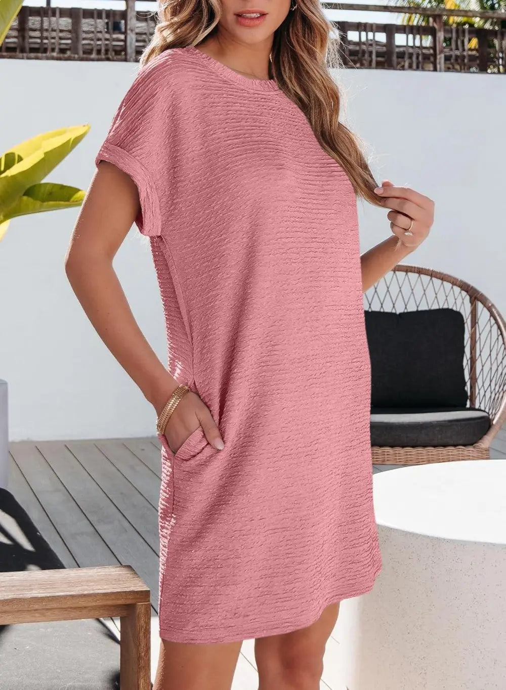 EVALESS Womens Summer Dresses Fashion 2025 Short Sleeve Spring Mini Dress Casual Beach Vacation Clothes Dresses