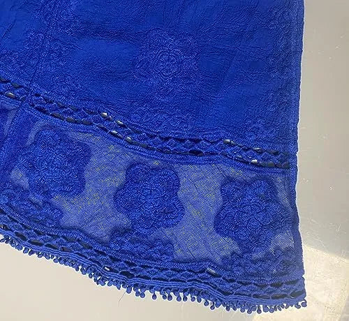 Women's Contrast Lace Bathing Suit Cover Up V-Neck Swimsuit Coverups Loose Swimwear Beach Dress Beachwear