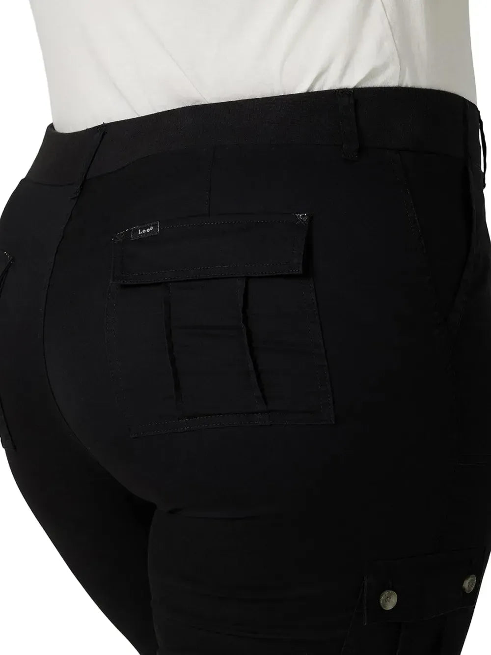 Lee Women's Plus Size Ultra Lux Comfort with Flex-to-go Cargo Capri Pant