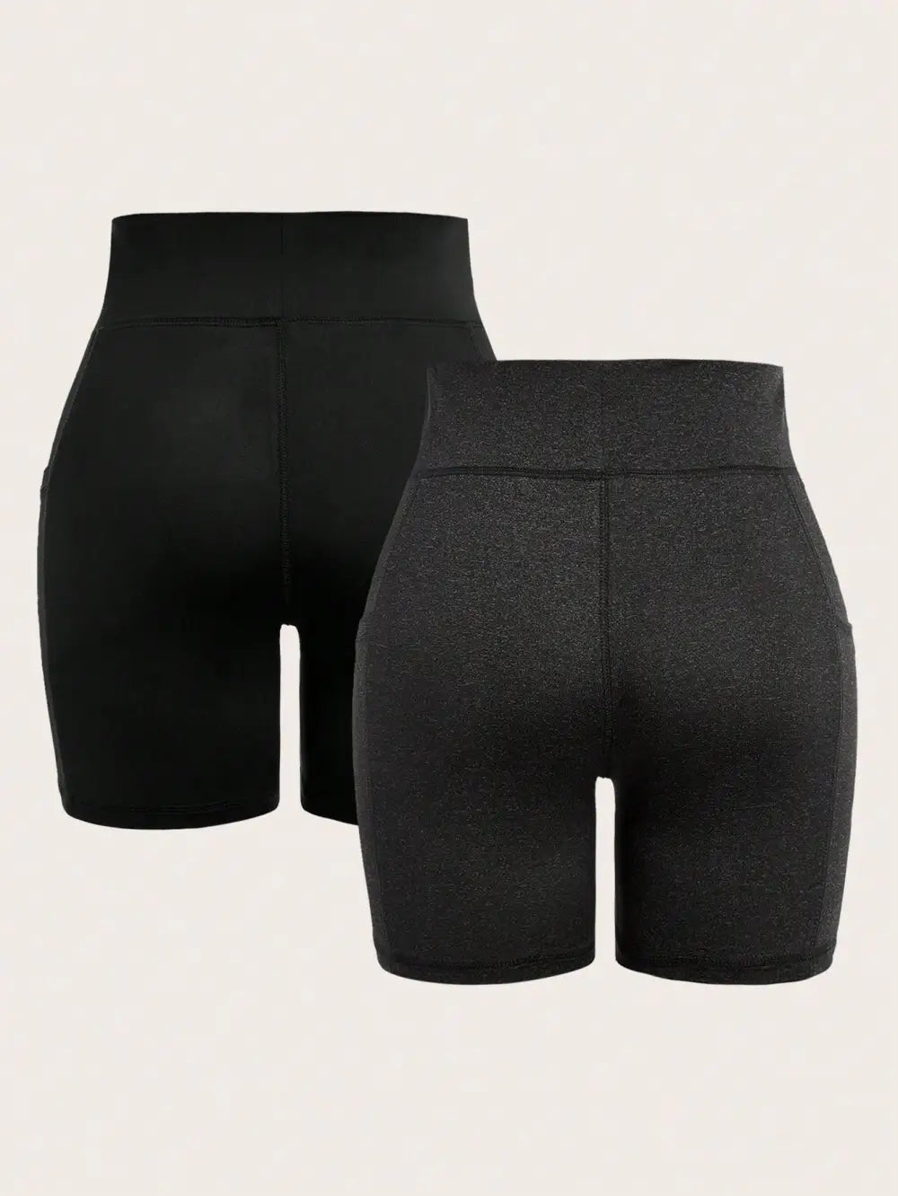 Summer;2 Packs Biker Shorts Women Waisted Yoga Compression Workout  Athletic Gym Leggings With One Pockets