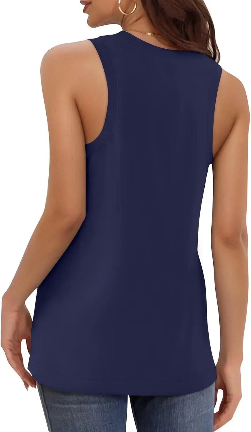 KKJ 3 Pack Womens Tank Tops Summer Beach Vacation Outfits V Neck Loose Sleeveless Blouses Casual Shirt Spring Fashion Clothes