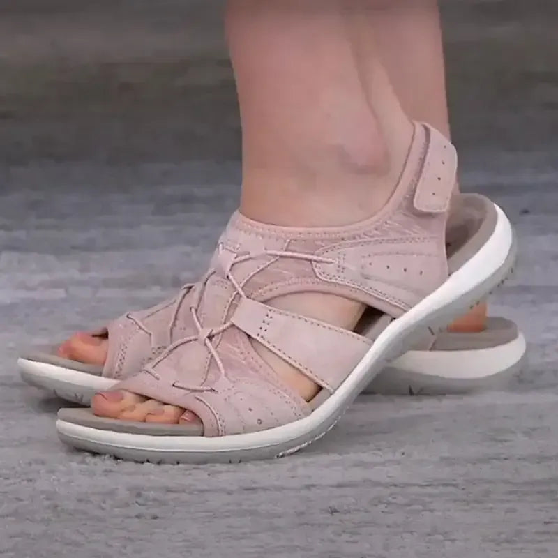 Ladies Sandals New Fashion Pure Color Casual  Sandals