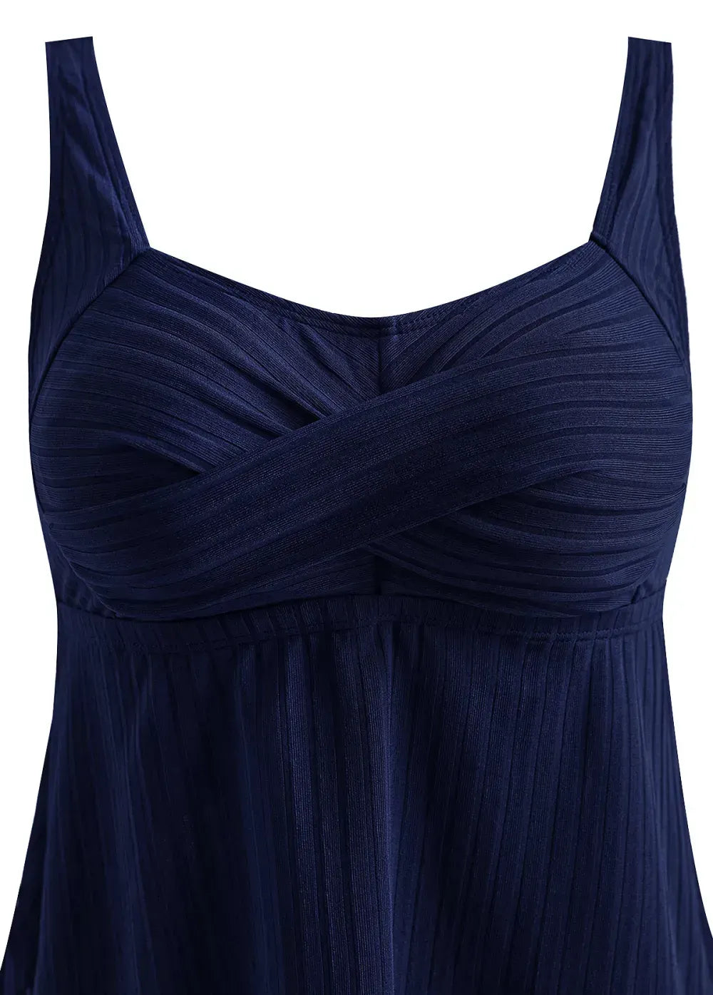 Surplice Tropical Plants Print Navy Tankini Set