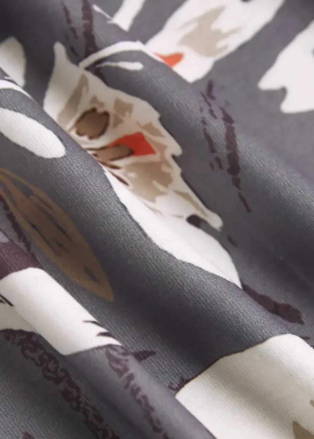 Dark Grey Patchwork Floral Print A Line Sleeveless Dress