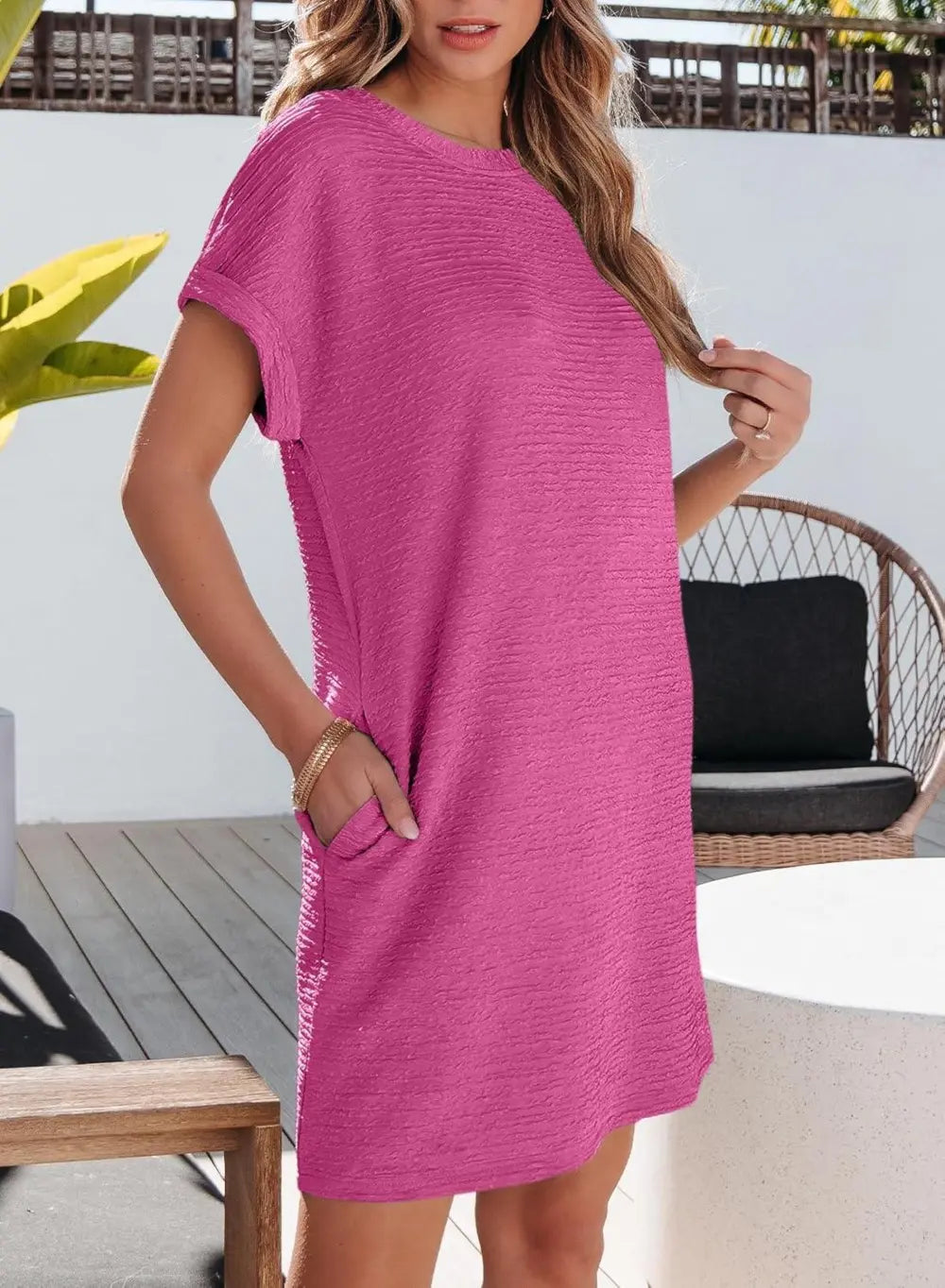 EVALESS Womens Summer Dresses Fashion 2025 Short Sleeve Spring Mini Dress Casual Beach Vacation Clothes Dresses