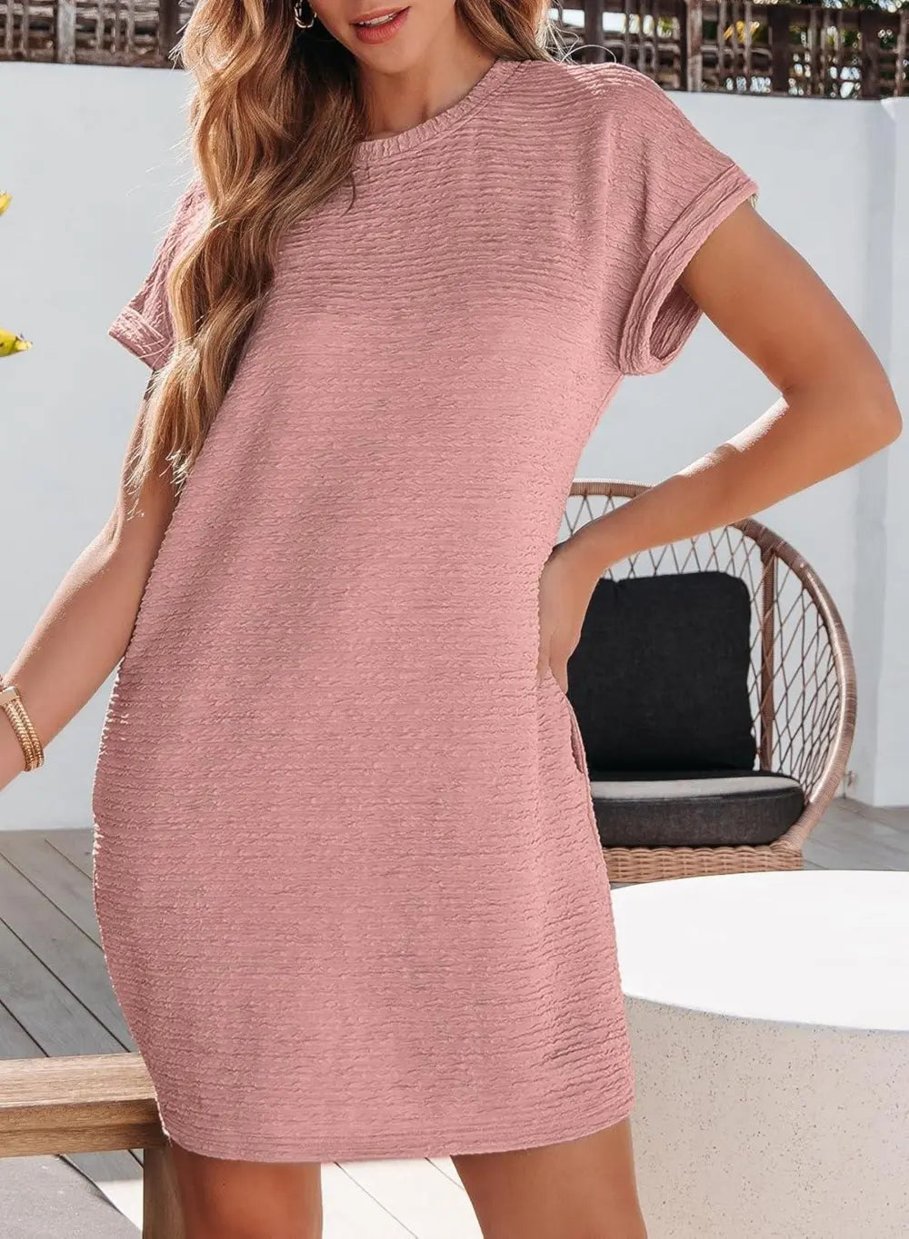 EVALESS Womens Summer Dresses Fashion 2025 Short Sleeve Spring Mini Dress Casual Beach Vacation Clothes Dresses