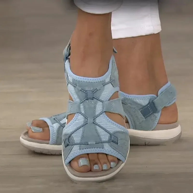 Ladies Sandals New Fashion Pure Color Casual  Sandals