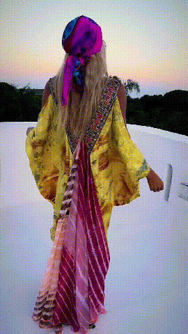 Bohemian Vacation Printed Kaftan Dress