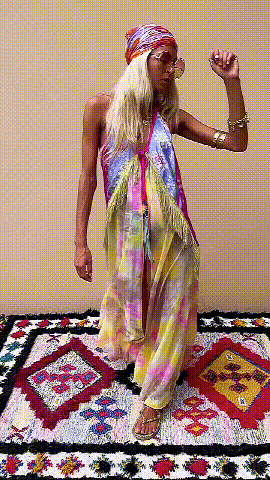 Bohemian Vacation Printed Kaftan Dress